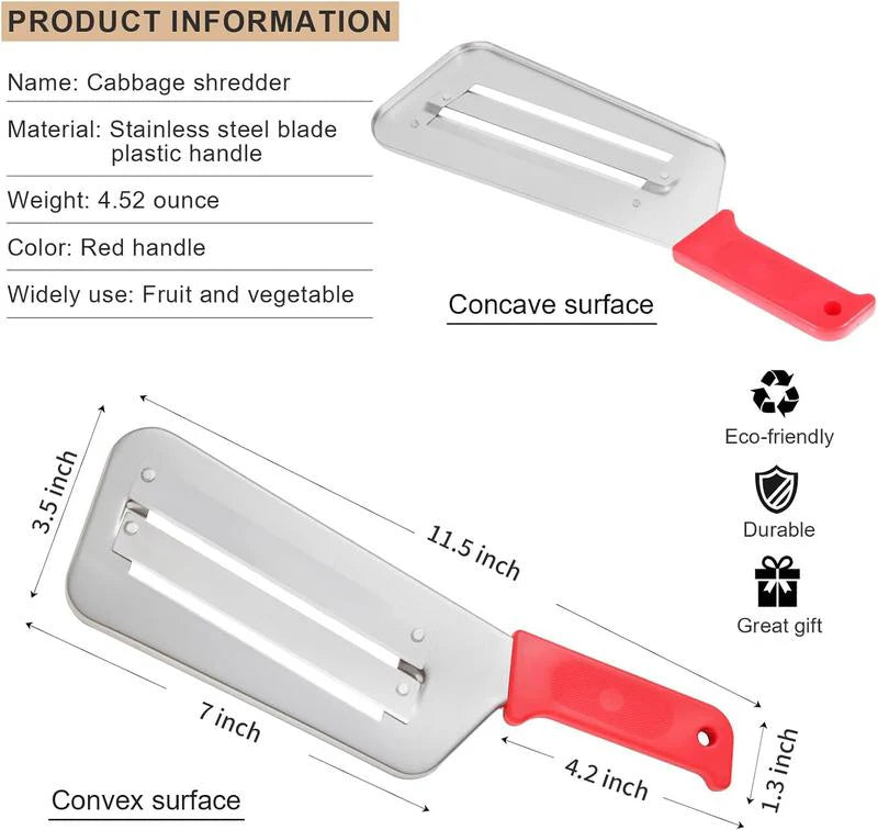 Effortless Cabbage Shredder: Stainless Steel Design 🥬