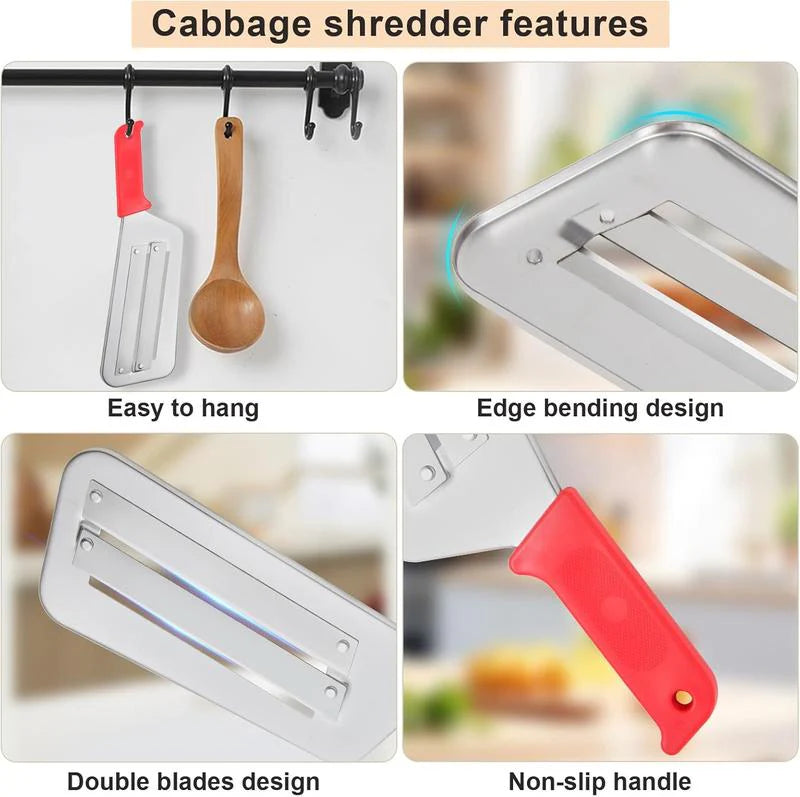 Effortless Cabbage Shredder: Stainless Steel Design 🥬