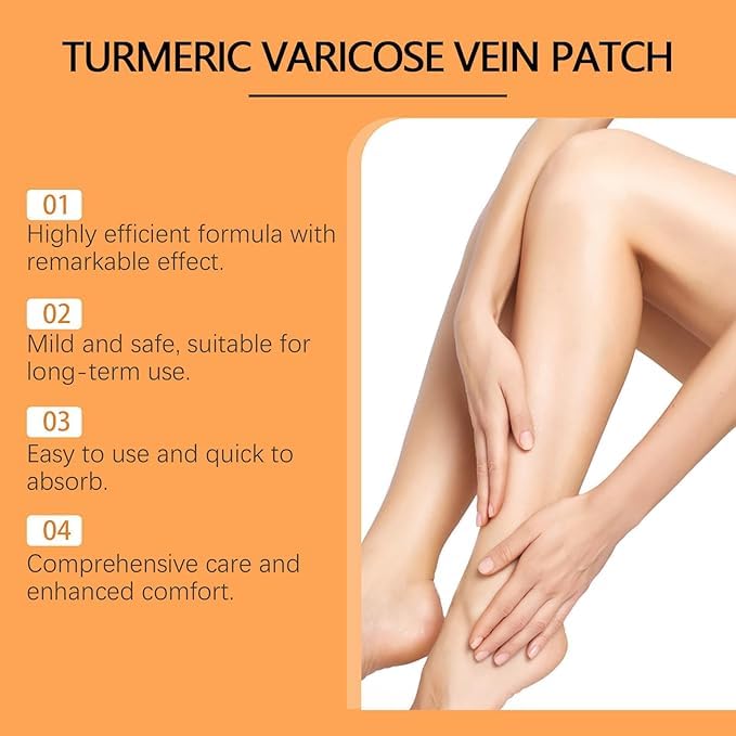 Turmeric Instant Relief Varicose Vein Patches(Buy 1 get 1 Free🔥)