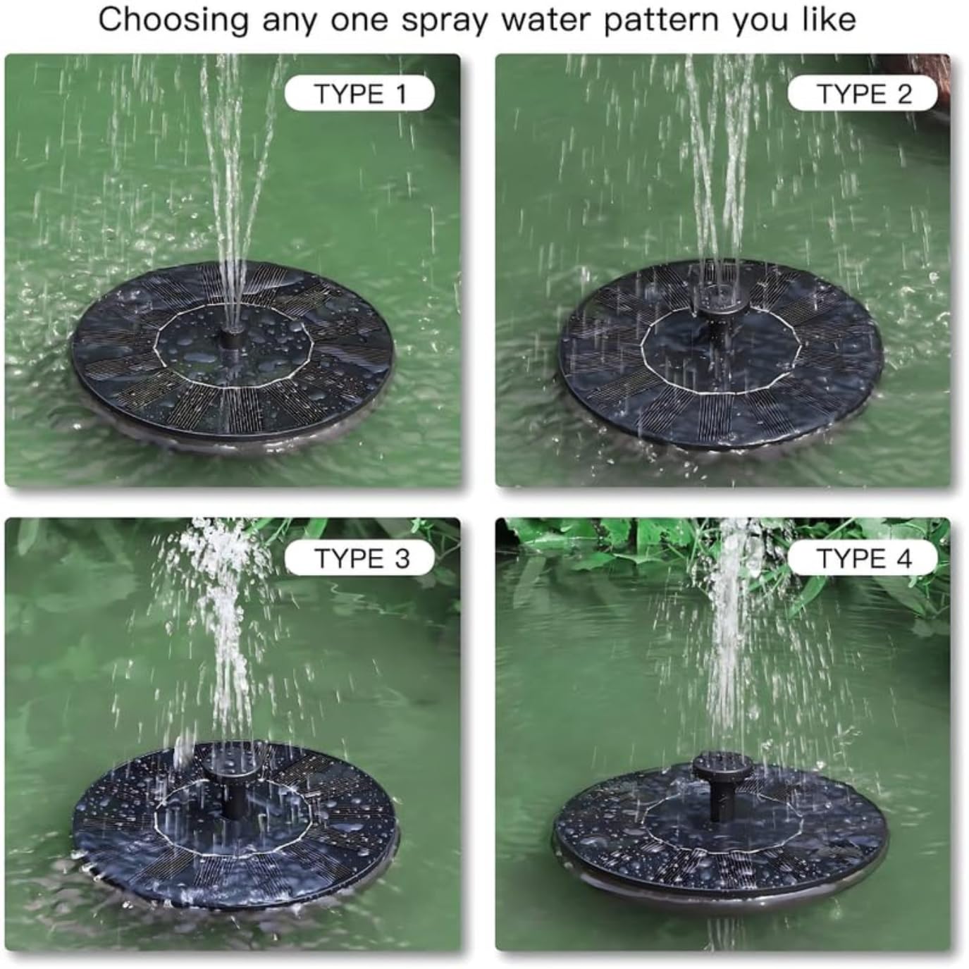 🌞 Solar Fountain Pump – Floating Water Feature for Garden, Pond, Pool & Patio Décor